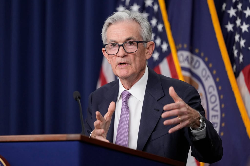 Federal Reserve’s Chairman Jerome Powell spoke during a news conference at the Federal Reserve in Washington DC on Sept. 18, 2024. Photo: AP Federal Reserve’s Chairman Jerome Powell spoke during a news conference at the Federal Reserve in Washington DC on Sept. 18, 2024. Photo: AP