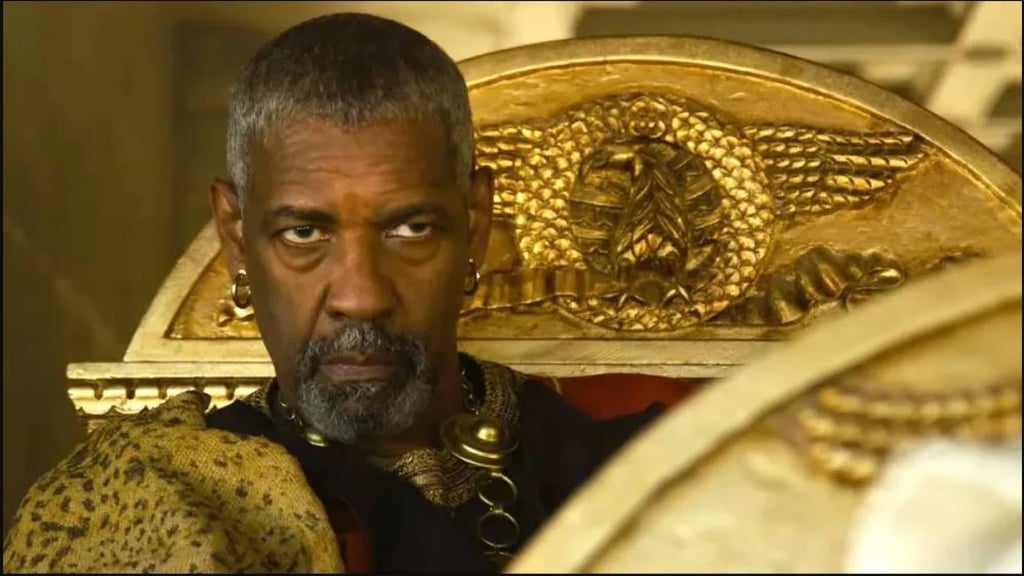Denzel Washington has had rave reviews for his portrayal of Macrinus in Gladiator II. Photo: Handout Denzel Washington has had rave reviews for his portrayal of Macrinus in Gladiator II. Photo: Handout
