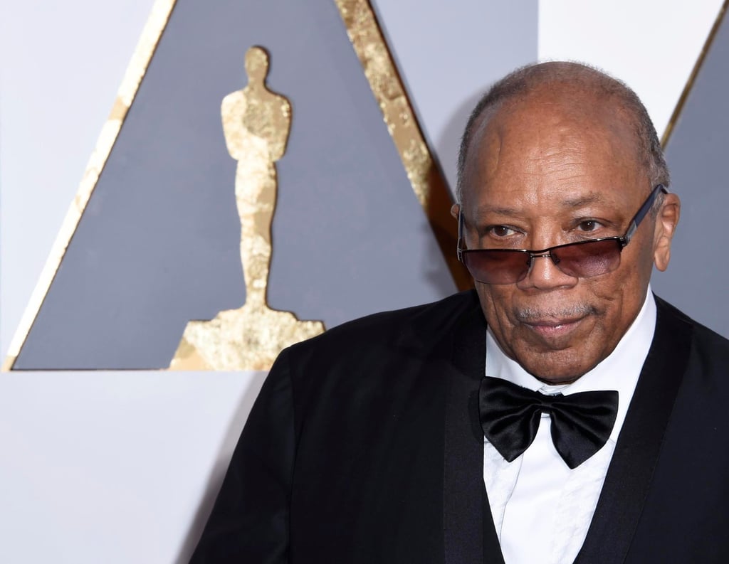 Quincy Jones at the Oscars in February 2016. Photo: EPA-EFE Quincy Jones at the Oscars in February 2016. Photo: EPA-EFE