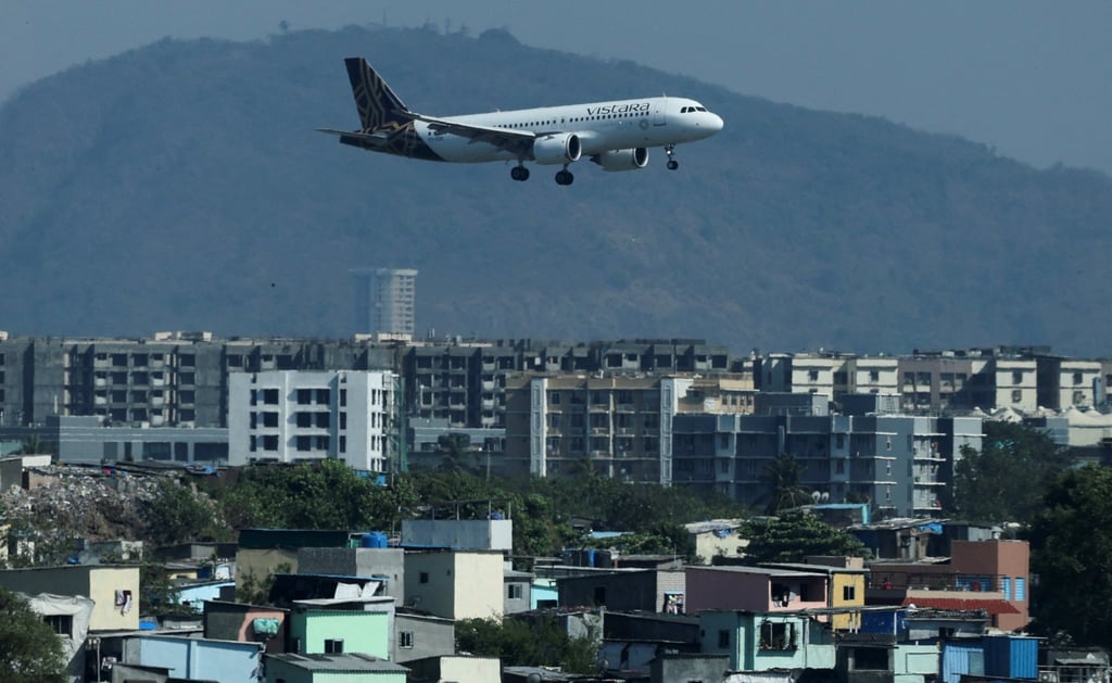 A Vistara plane lands in Mumbai last year. Devoted Vistara fliers are worried about a fall in cabin-service standards post merger. Photo: Reuters A Vistara plane lands in Mumbai last year. Devoted Vistara fliers are worried about a fall in cabin-service standards post merger. Photo: Reuters