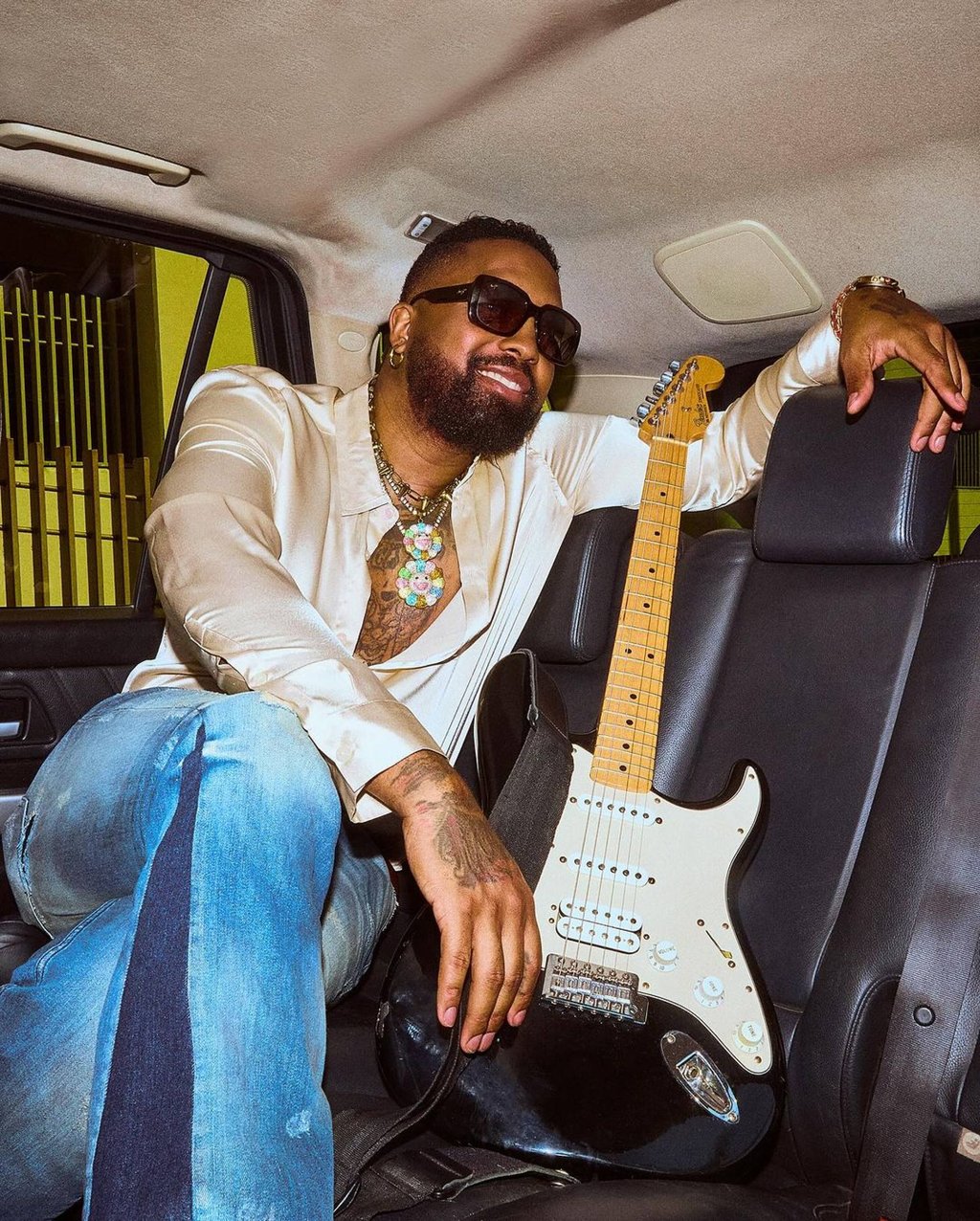 Sam Pounds in September, in a look inspired by his late father. Photo: @iamsampounds/Instagram Sam Pounds in September, in a look inspired by his late father. Photo: @iamsampounds/Instagram