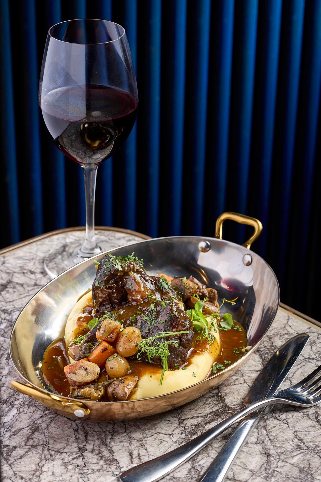 À Poêle’s beef cheek bourguignon. Photo: courtesy of À Poêle French Bistro À Poêle’s beef cheek bourguignon. Photo: courtesy of À Poêle French Bistro
