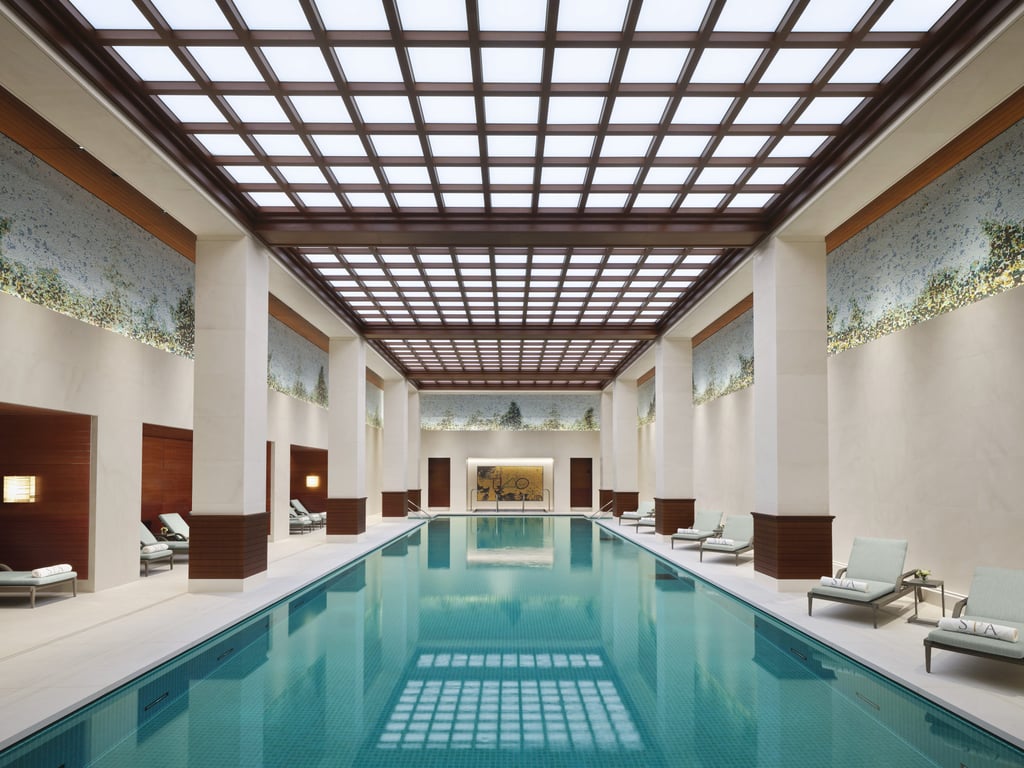 The tranquil indoor swimming pool at The Peninsula London. Photo: Handout The tranquil indoor swimming pool at The Peninsula London. Photo: Handout