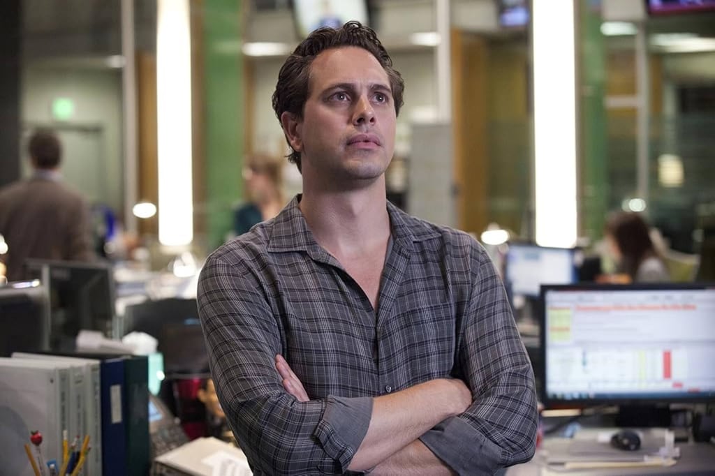 Thomas Sadoski as Don Keefer in Aaron Sorkin’s The Newsroom. Photo: IMDb