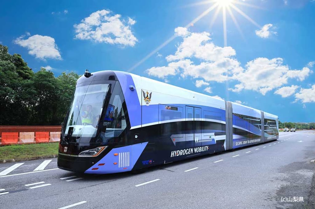 The prototype hydrogen-powered ART vehicle that officials are considering to use on Mount Fuji. Photo: SCMP The prototype hydrogen-powered ART vehicle that officials are considering to use on Mount Fuji. Photo: SCMP
