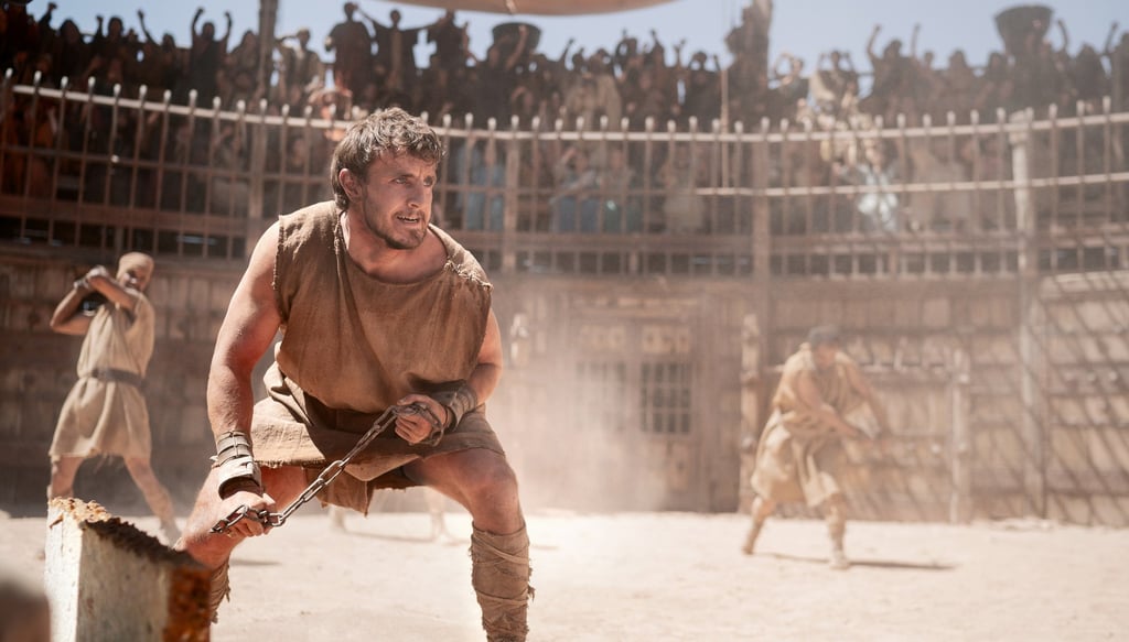 Paul Mescal in a still from Ridley Scott’s film Gladiator II. Photo: Paramount Pictures