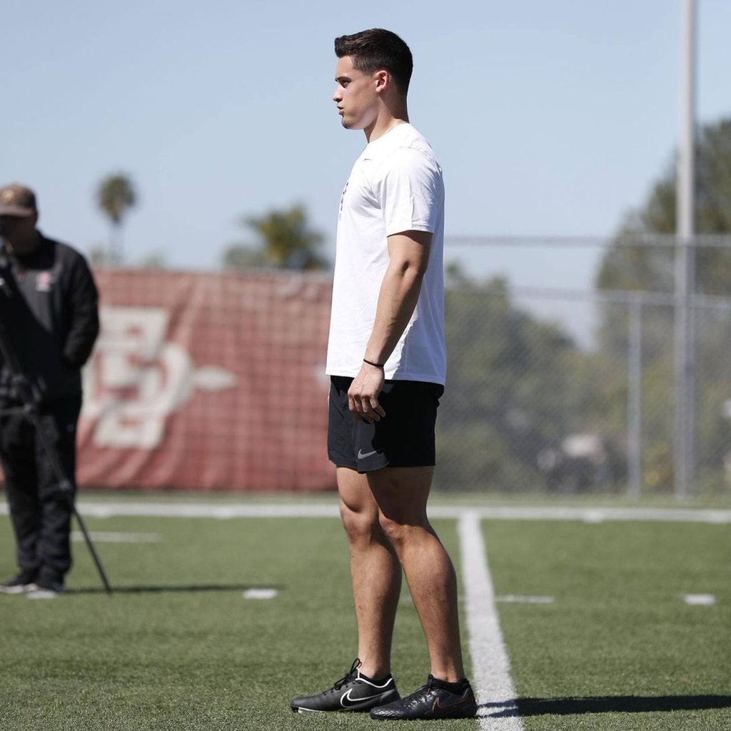 Matt Araiza retaliated with a defamation suit against a teenager who filed a civil lawsuit naming him and three other men, claiming they raped her. Photo: @mattraraiza/Instagram