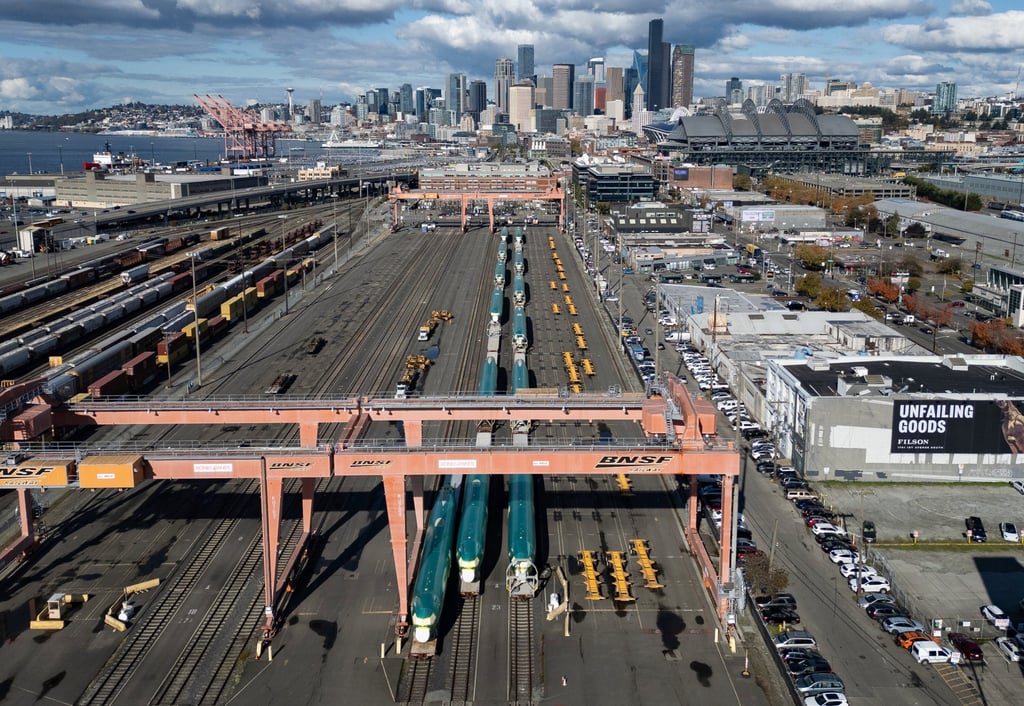 Boeing 737 Max fuselages in a rail yard in Seattle. File photo: TNS Boeing 737 Max fuselages in a rail yard in Seattle. File photo: TNS