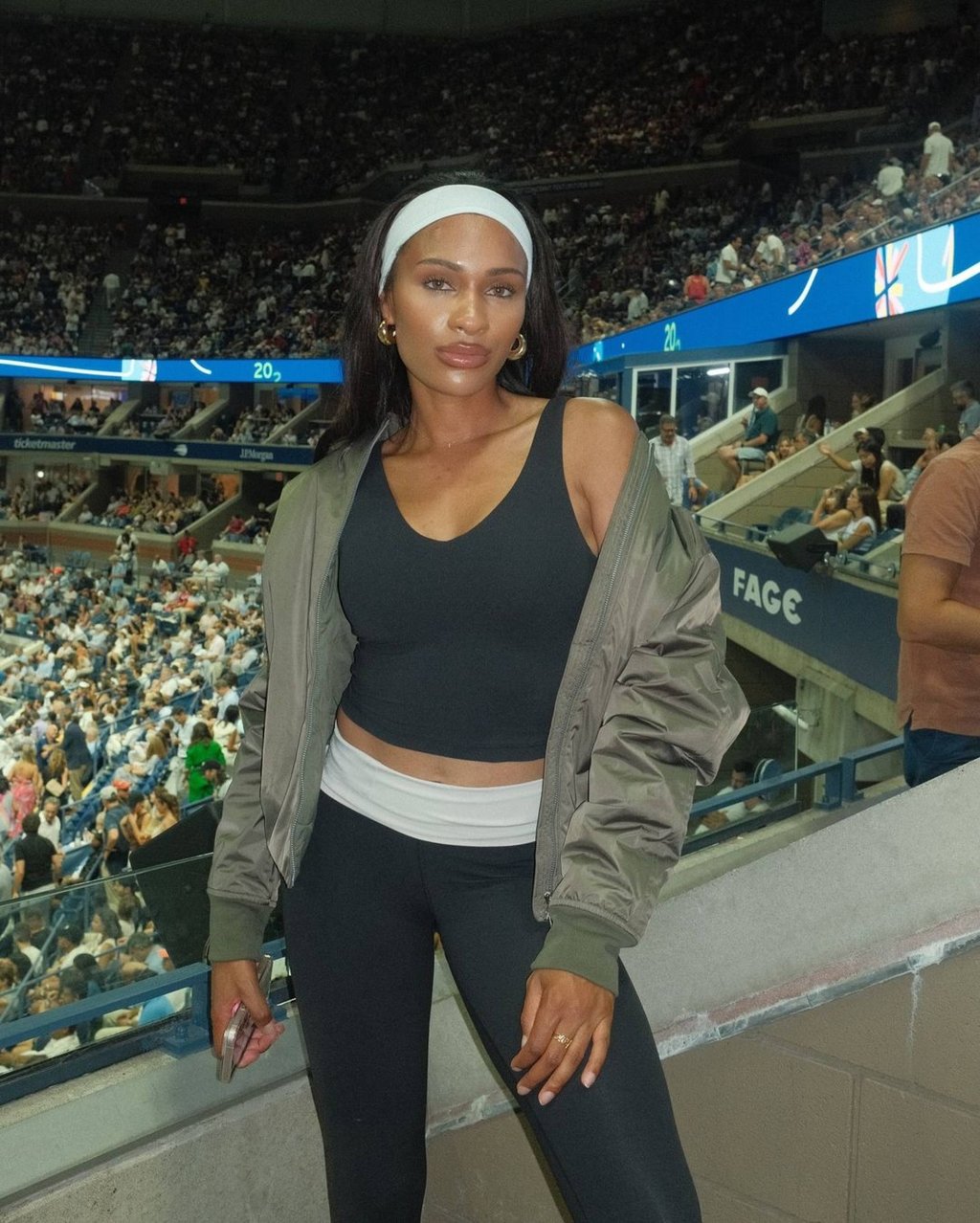 Ayan Broomfield at the US Open Tennis Championships in August. Photo: @ayan.broomfield/Instagram Ayan Broomfield at the US Open Tennis Championships in August. Photo: @ayan.broomfield/Instagram