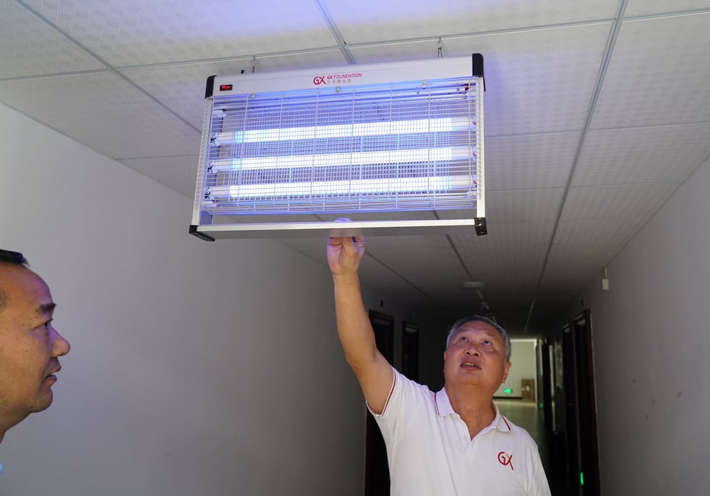 Thousands of mosquito lamps developed in China have been installed to fight dengue fever. Photo: Handout Thousands of mosquito lamps developed in China have been installed to fight dengue fever. Photo: Handout