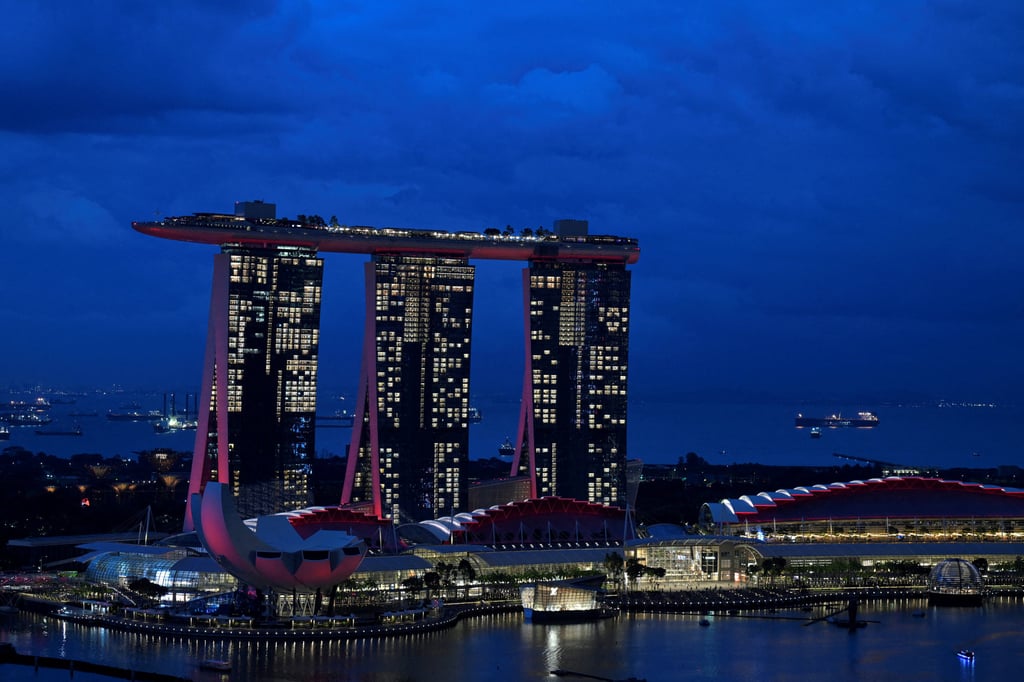 A view of Marina Bay Sands at dusk. The rival Singapore resort is also looking to expand. Photo: Reuters