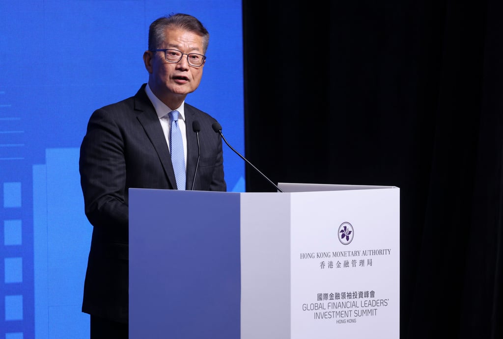 Hong Kong Financial Secretary Paul Chan Mo-po says the cross-border Stock Connect system could develop further by linking up not only the traditional European and US markets, but also connecting with emerging markets with large populations and rapid economic and income growth. Photo: Dickson Lee Hong Kong Financial Secretary Paul Chan Mo-po says the cross-border Stock Connect system could develop further by linking up not only the traditional European and US markets, but also connecting with emerging markets with large populations and rapid economic and income growth. Photo: Dickson Lee