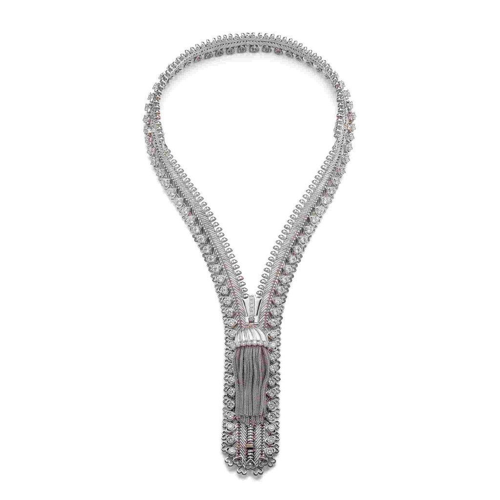 A Zip diamond necklace, transformable into a bracelet, by Van Cleef & Arpels, fetched HK$3.24 million at Sotheby’s Hong Kong. Photo: Handout