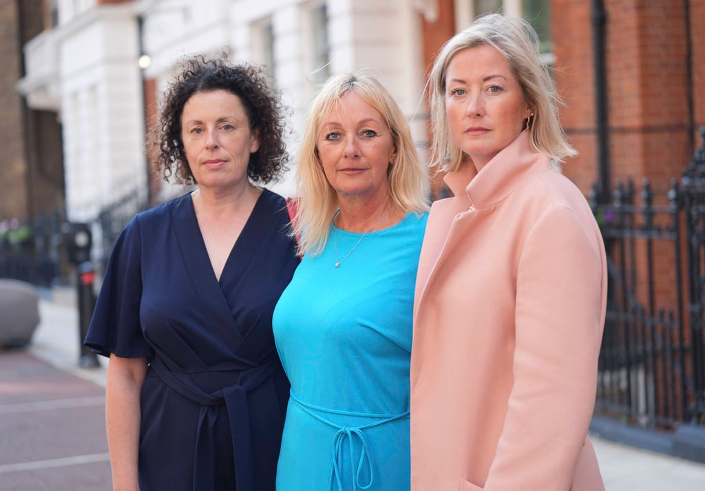Three of Mohamed al-Fayed’s accusers – Katherine, Lindsay and Gemma – after a press conference in September concerning the allegations. Photo: AP Three of Mohamed al-Fayed’s accusers – Katherine, Lindsay and Gemma – after a press conference in September concerning the allegations. Photo: AP