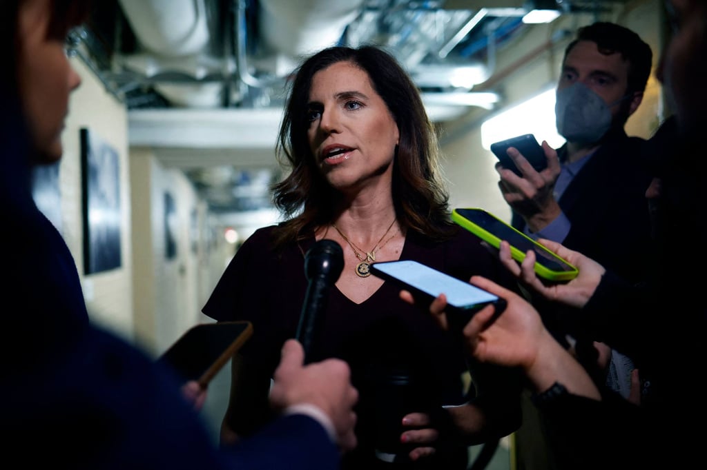 US Representative Nancy Mace arrives for a House Republican caucus meeting at the US Capitol on November 19. Photo: AFP US Representative Nancy Mace arrives for a House Republican caucus meeting at the US Capitol on November 19. Photo: AFP