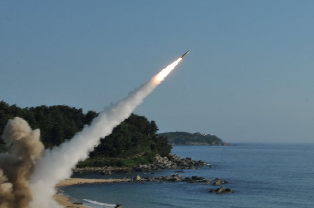 US and South Korean troops using the ATACMS and South Korea’s Hyunmoo Missile II test-fire missiles in 2017. Photo: 8th United States Army/Handout via Reuters US and South Korean troops using the ATACMS and South Korea’s Hyunmoo Missile II test-fire missiles in 2017. Photo: 8th United States Army/Handout via Reuters