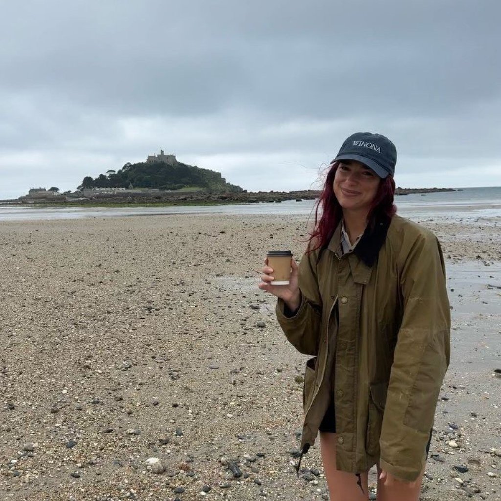 Dua Lipa in a Winona hat. Photo: @BestofWinona/Instagram Dua Lipa in a Winona hat. Photo: @BestofWinona/Instagram