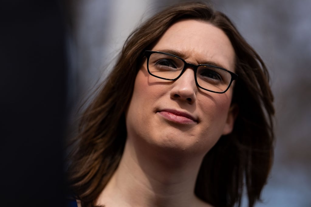 Democratic congressional candidate from Delaware Sarah McBride became the first openly transgender person to be elected to the US House of Representatives. Photo: TNS Democratic congressional candidate from Delaware Sarah McBride became the first openly transgender person to be elected to the US House of Representatives. Photo: TNS