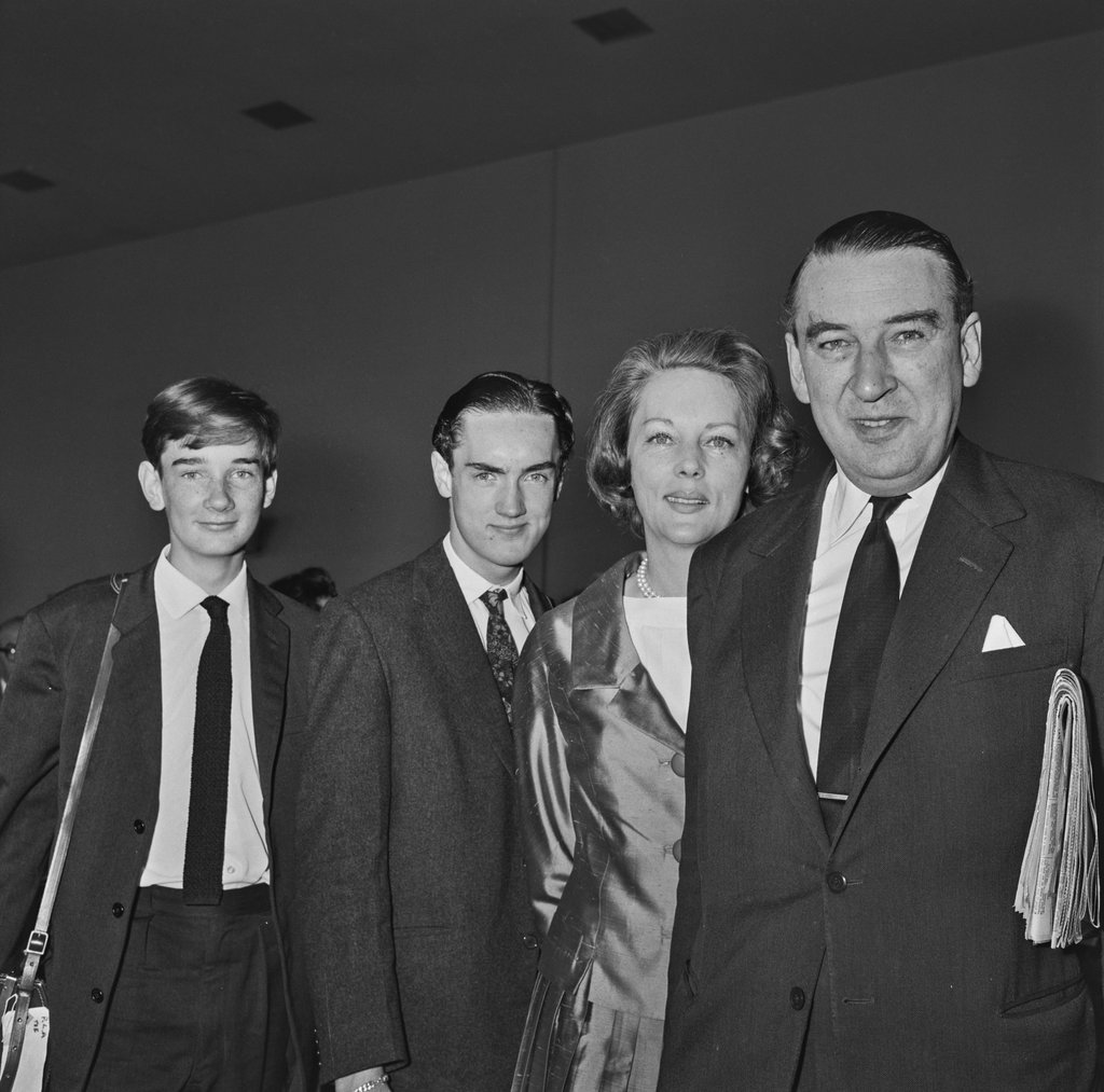 Rowland Baring, (Lady Venetia Baring’s grandfather) – the 3rd Earl of Cromer and former governor of the Bank of England – with his wife Esme and their sons Evelyn and Vivian in 1965. Photo: Getty Images Rowland Baring, (Lady Venetia Baring’s grandfather) – the 3rd Earl of Cromer and former governor of the Bank of England – with his wife Esme and their sons Evelyn and Vivian in 1965. Photo: Getty Images