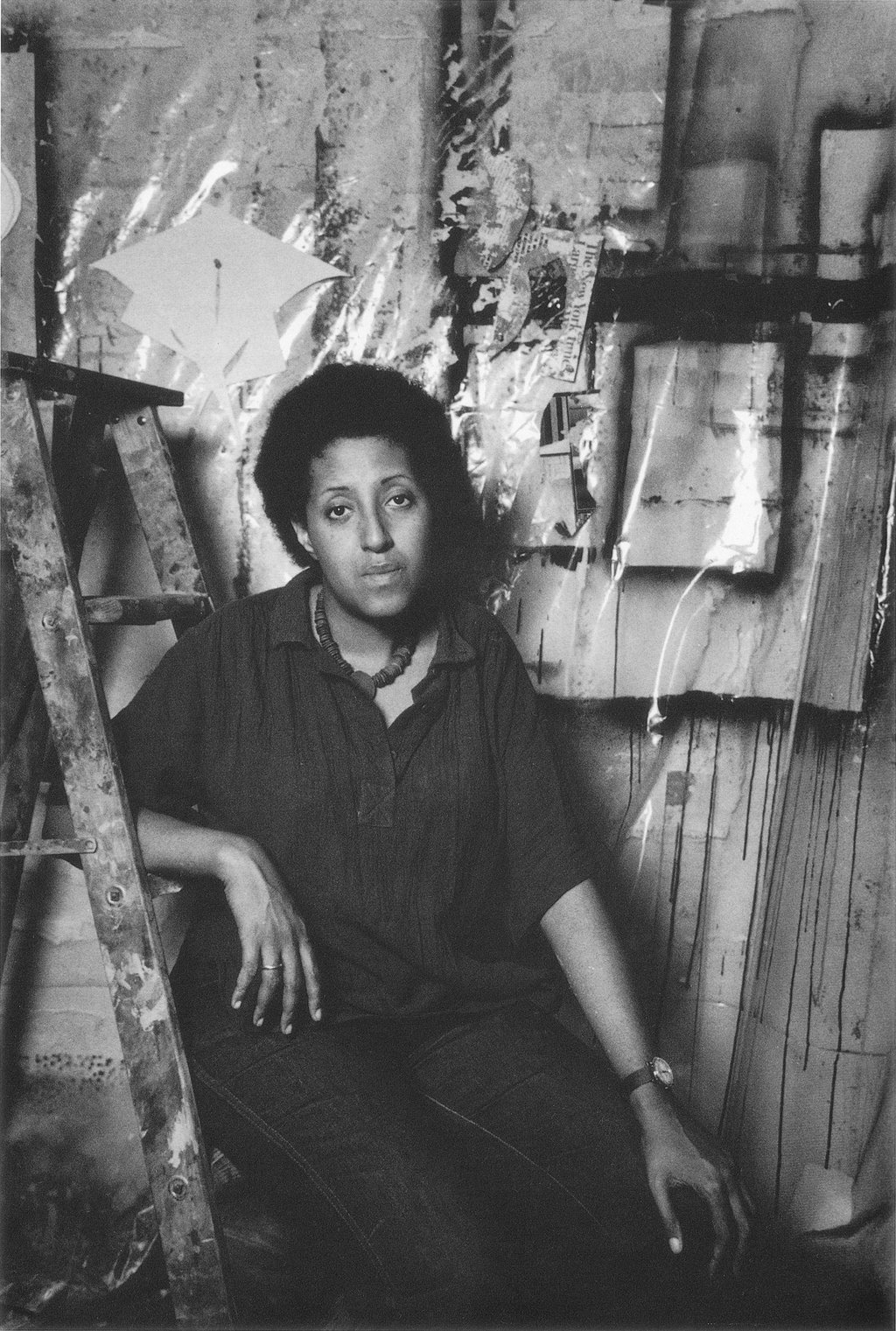 Pindell grew up in the United States during the Jim Crow era. She became the first black woman curator at New York’s Museum of Modern Art in the 1970s. Photo: Howardena Pindell