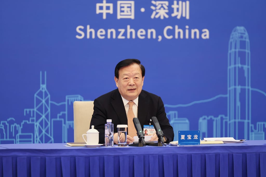 Xia Baolong held a closed-door meeting with nearly 30 business representatives earlier this month. Photo: Handout.