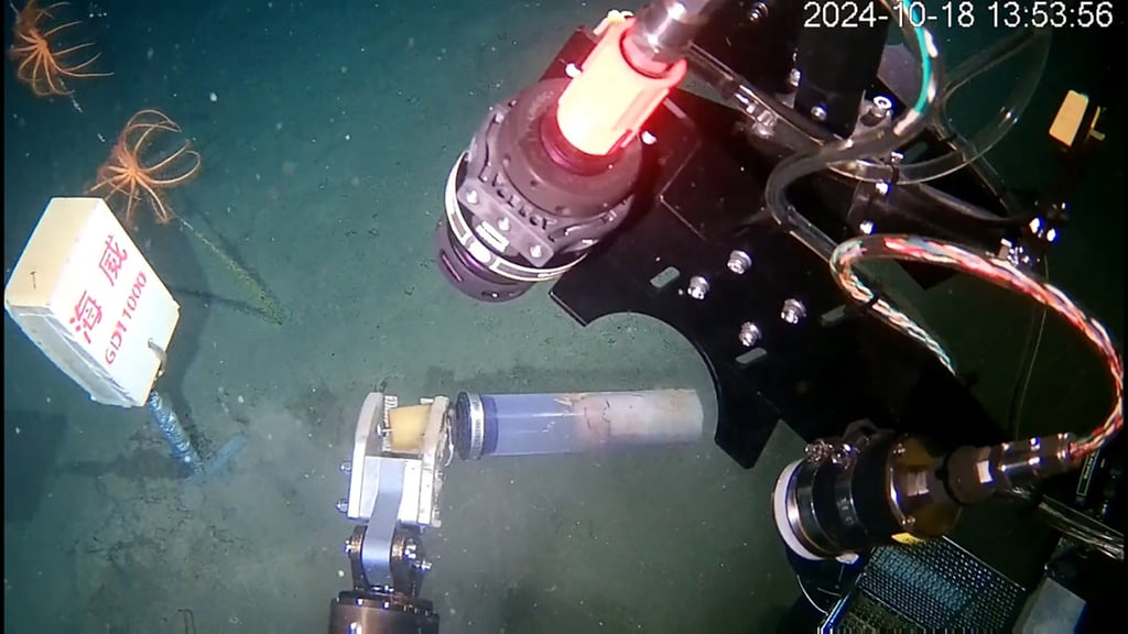 The Mariana Trench is one of the most inaccessible places on the planet, but now the Chinese Haiwei GD11000 cable can reach this remote seabed. Photo: Dalian Maritime University The Mariana Trench is one of the most inaccessible places on the planet, but now the Chinese Haiwei GD11000 cable can reach this remote seabed. Photo: Dalian Maritime University