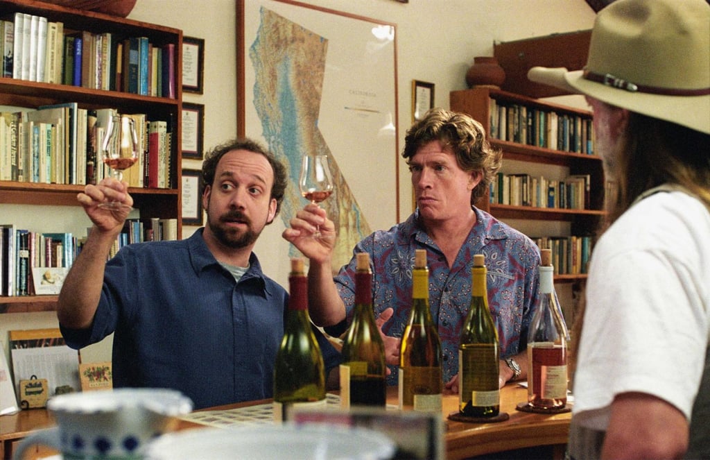 Paul Giamatti as Miles Raymond (left) and Thomas Haden Church as Jack Cole in a still from Sideways (2004). Merlot producers took years to recover from Raymond’s disparagement of the grape. Photo: Fox Searchlight Pictures
