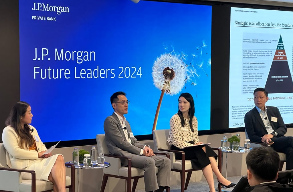 Key speakers share their insights with participants at a Future Leaders programme in Hong Kong. Photo: J.P. Morgan Private Bank Key speakers share their insights with participants at a Future Leaders programme in Hong Kong. Photo: J.P. Morgan Private Bank