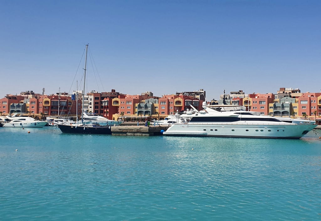 Yachts and boats are docked in the marina at the Egyptian Red Sea resort of Hurghada after a tourist boat sank off the Red Sea coast on Monday. Photo: Reuters Yachts and boats are docked in the marina at the Egyptian Red Sea resort of Hurghada after a tourist boat sank off the Red Sea coast on Monday. Photo: Reuters