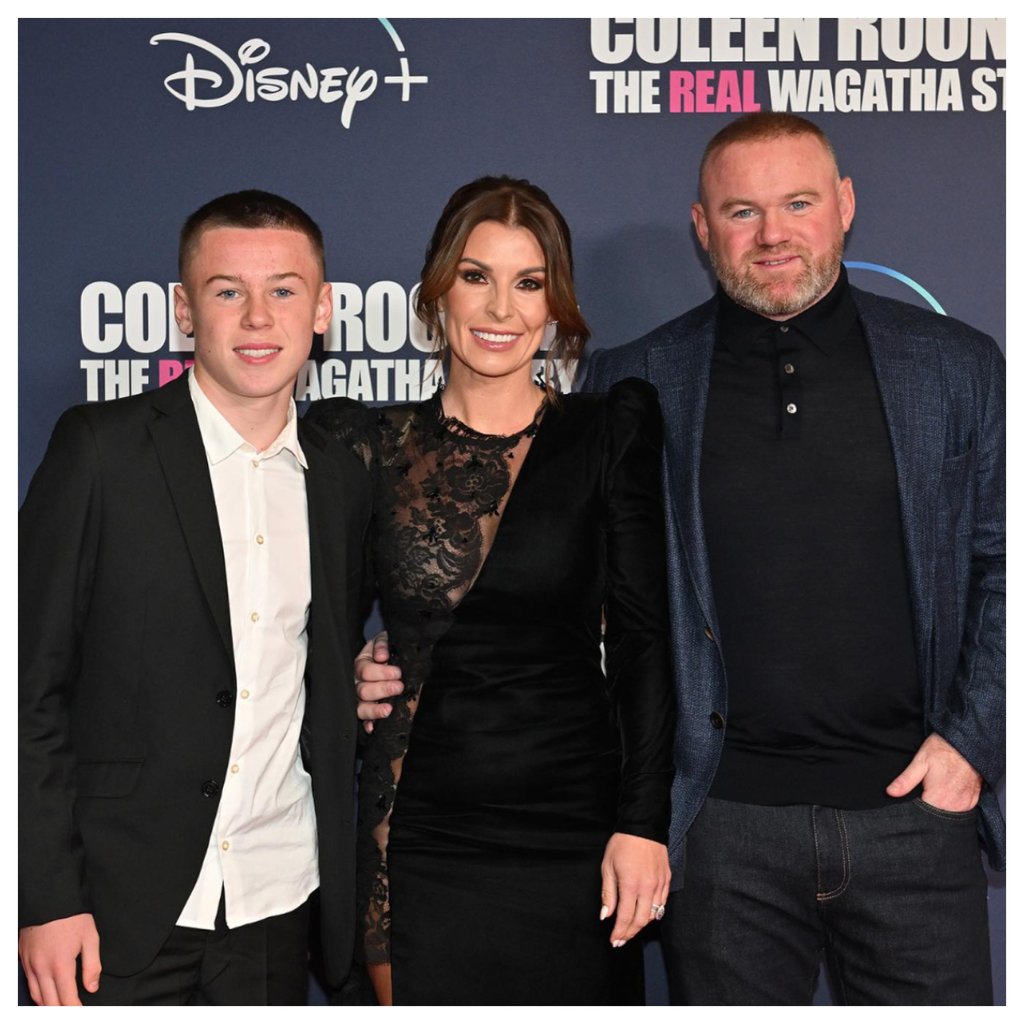 Coleen Rooney with her husband Wayne Rooney and their son Kai Rooney. Photo: @coleen_rooney/Instagram