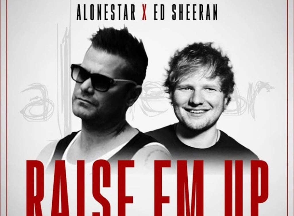 Jethro Sheeran collaborated with his cousin on the song “Raise Em Up” but found himself in hot water with Warner Music over the use of Ed Sheeran’s image in the cover art. Photo: @alonestarsheeran/Instagram