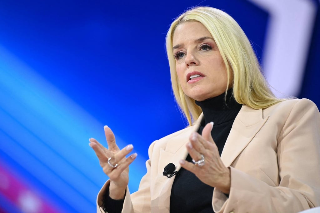 Florida’s ex-attorney general Pam Bondi speaks during the annual Conservative Political Action Conference in Maryland in February. Photo: AFP