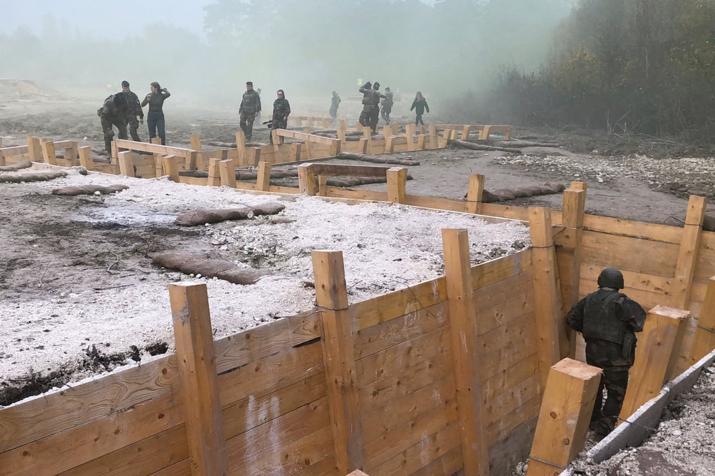 A training session for Ukrainian conscripts and veterans in eastern France. Photo: Reuters A training session for Ukrainian conscripts and veterans in eastern France. Photo: Reuters