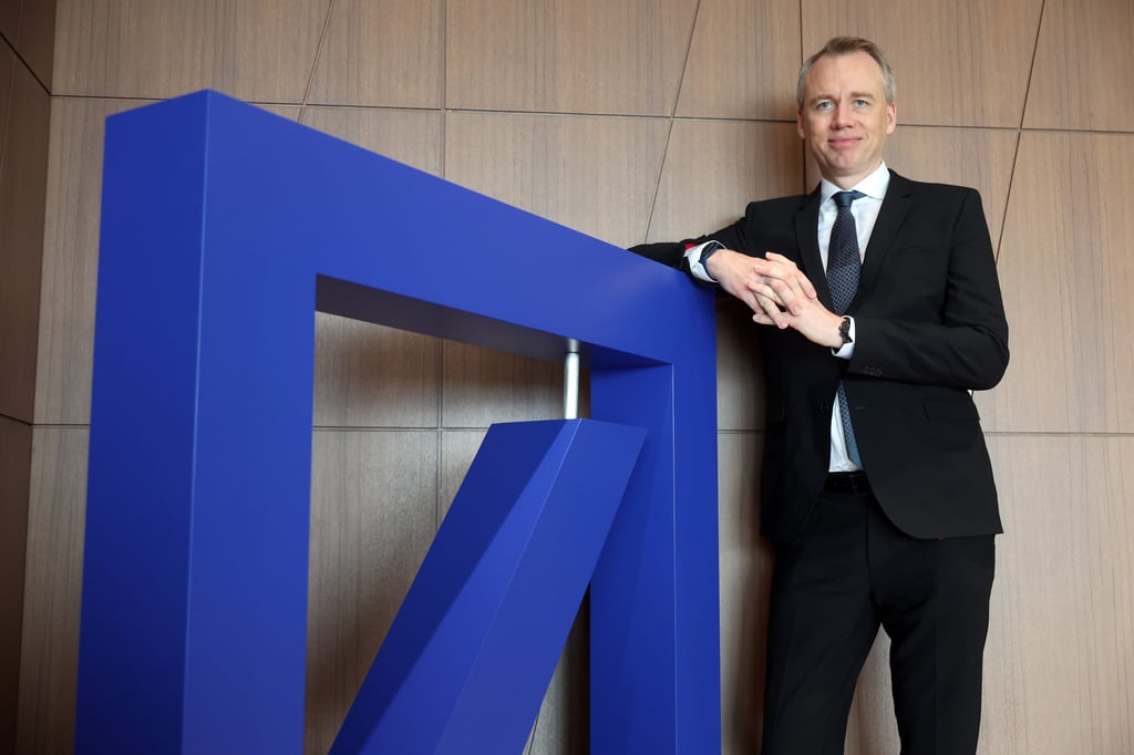 Alexander von zur Muehlen, Deutsche Bank’s CEO for Asia Pacific, Europe, Middle East and Africa, and Germany, poses at ICC in West Kowloon on April 20, 2024. Photo: Edmond So Alexander von zur Muehlen, Deutsche Bank’s CEO for Asia Pacific, Europe, Middle East and Africa, and Germany, poses at ICC in West Kowloon on April 20, 2024. Photo: Edmond So
