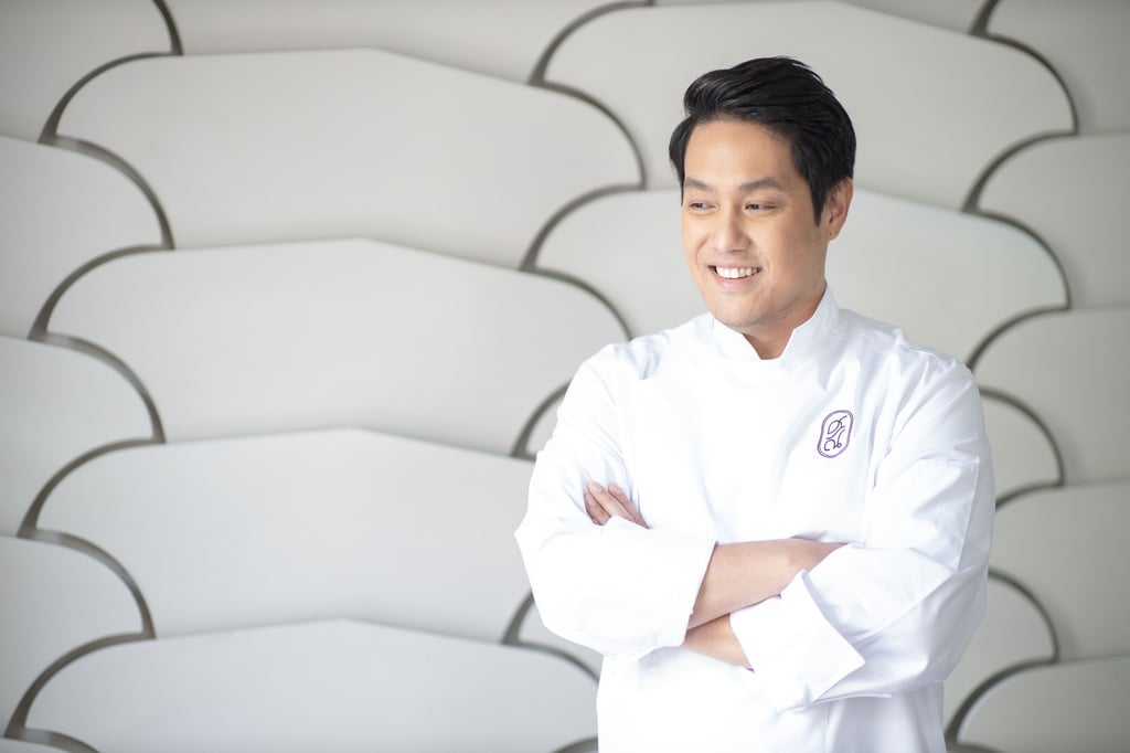 Sorn chef Supaksorn “Ice” Jongsiri. “When we first started Sorn, no one believed in that,” he said from the stage in Bangkok where Sorn was awarded a third Michelin star. Photo: Sorn Sorn chef Supaksorn “Ice” Jongsiri. “When we first started Sorn, no one believed in that,” he said from the stage in Bangkok where Sorn was awarded a third Michelin star. Photo: Sorn