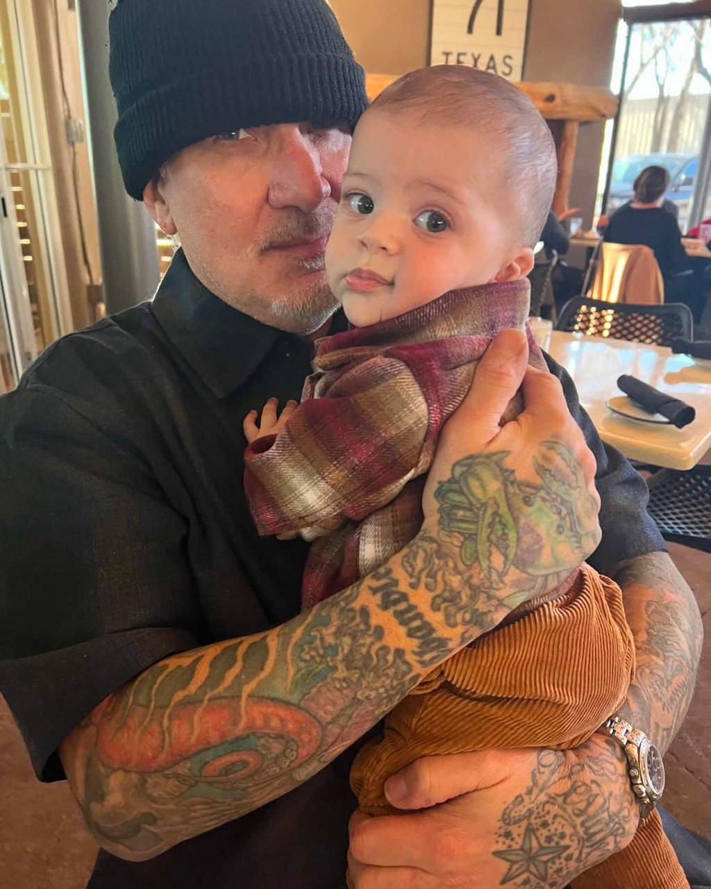Jesse James and Bonnie Rotten’s son Bishop. Photo: @thealainajames/Instagram