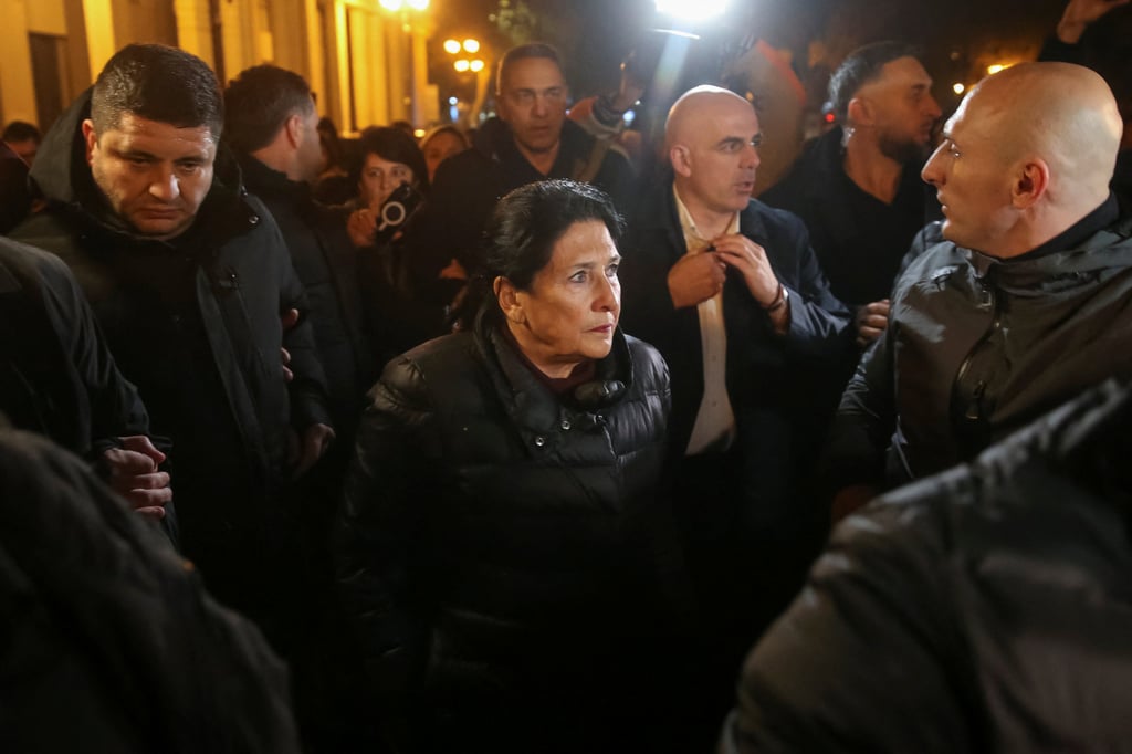 Georgian President Salome Zourabichvili in Tbilisi, Georgia. Photo: Reuters