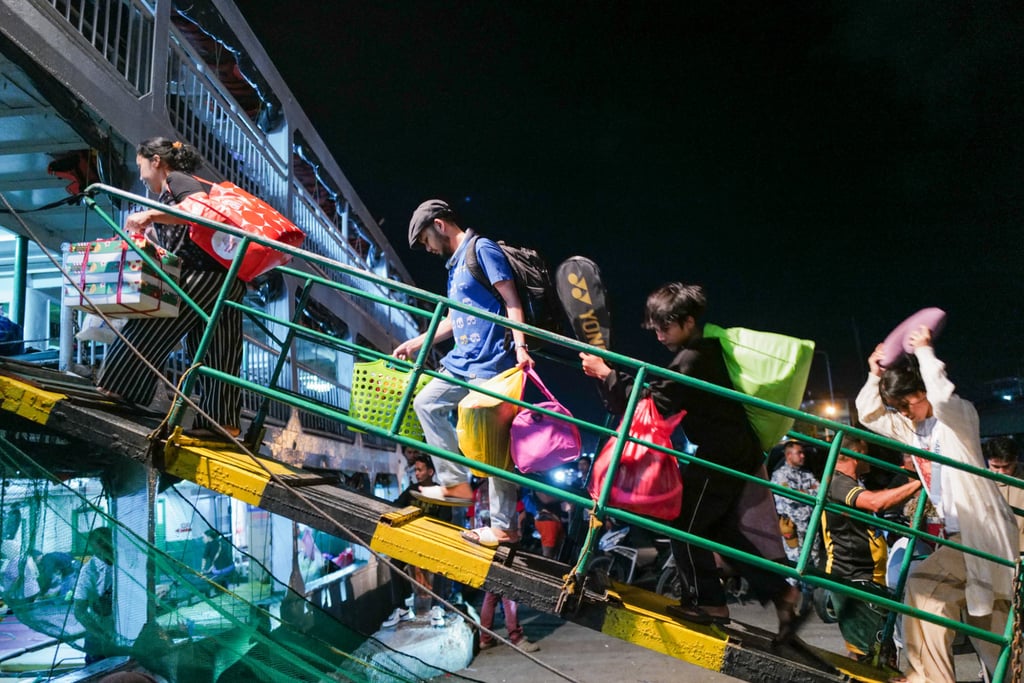 Passengers boarding a ferry bound for Jolo, Sulu, Philippines, on November 29. Photo: Jeoffrey Maitem Passengers boarding a ferry bound for Jolo, Sulu, Philippines, on November 29. Photo: Jeoffrey Maitem
