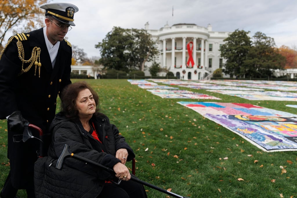 Jeanne White-Ginder, whose teenage son Ryan White died of Aids in 1990. Photo: EPA-EFE