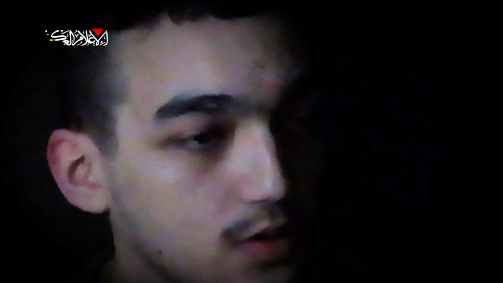Edan Alexander, an Israeli-American hostage kidnapped by Hamas, pleads for Trump to secure his release in this screen grab taken from a Hamas video. Photo: Hamas Military Wing / Handout via Reuters