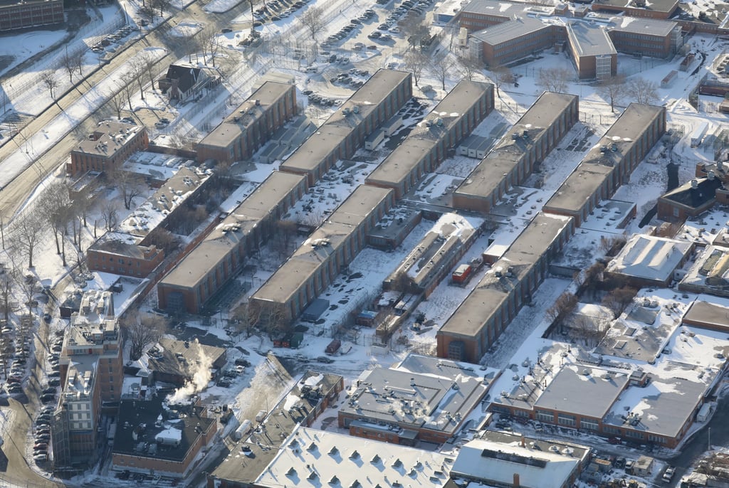 Rikers Island prison complex in New York. File photo: AFP Rikers Island prison complex in New York. File photo: AFP