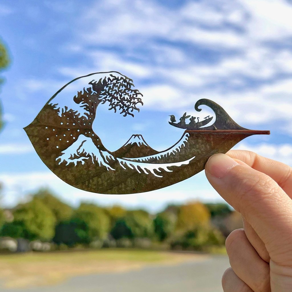 Lito’s Thirty-six views of Mt. Fuji: The Great Wave off Kanagawa. Photo: Lito via AP Lito’s Thirty-six views of Mt. Fuji: The Great Wave off Kanagawa. Photo: Lito via AP