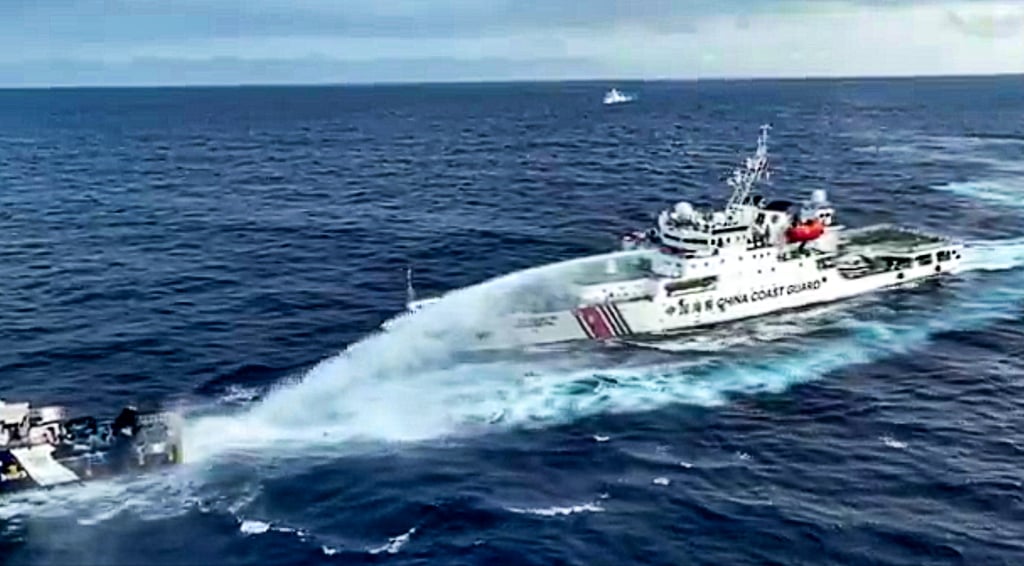 The latest confrontation near the Scarborough Shoal comes as Beijing and Manilla attempt to legalise territorial rights under their domestic laws. Photo: Philippine Coast Guard