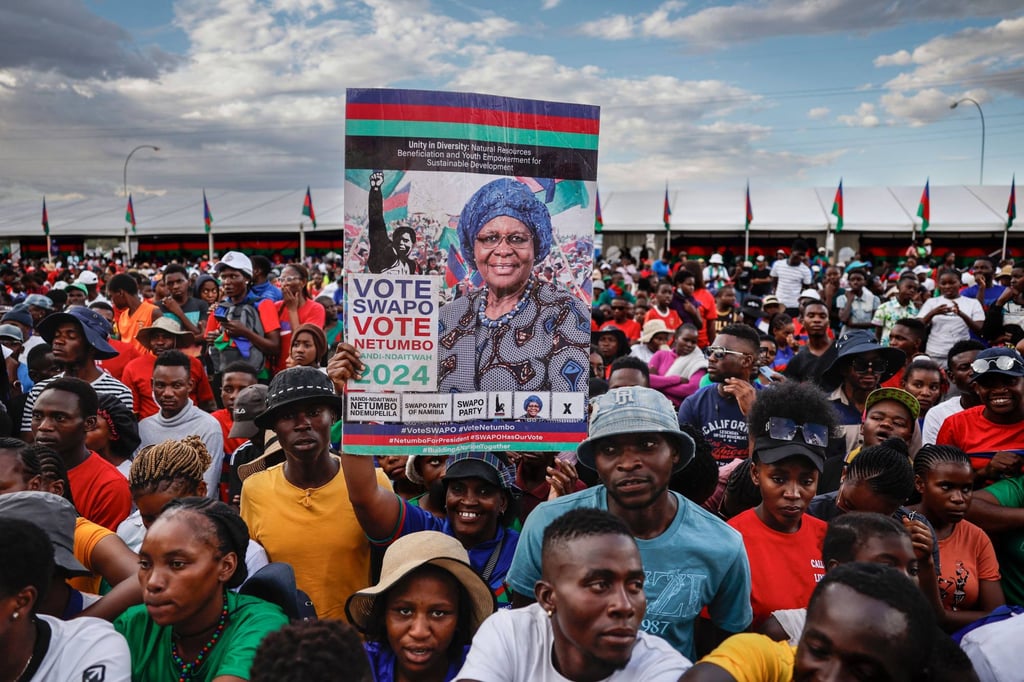 Supporters of SWAPO presidential candidate Netumbo Nandi-Ndaitwah. Photo: AFP