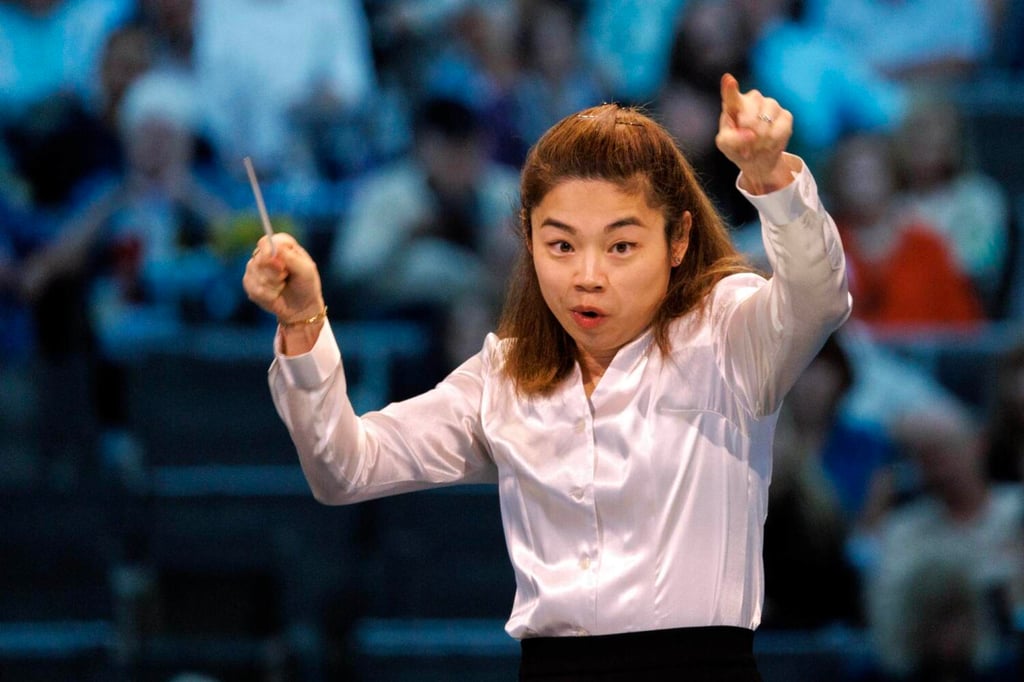 Elim Chan conducts the Los Angeles Philharmonic at the Hollywood Bowl in Los Angeles in July 2024. Photo: Gina Ferazzi/Los Angeles Times/TNS Elim Chan conducts the Los Angeles Philharmonic at the Hollywood Bowl in Los Angeles in July 2024. Photo: Gina Ferazzi/Los Angeles Times/TNS