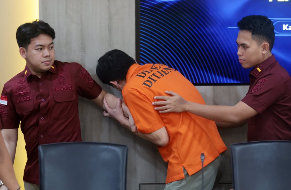 Yan Zhangxing, a permanent resident of Singapore, was arriving in Batam for a holiday with his family when he was detained. Photo: EPA-EFE