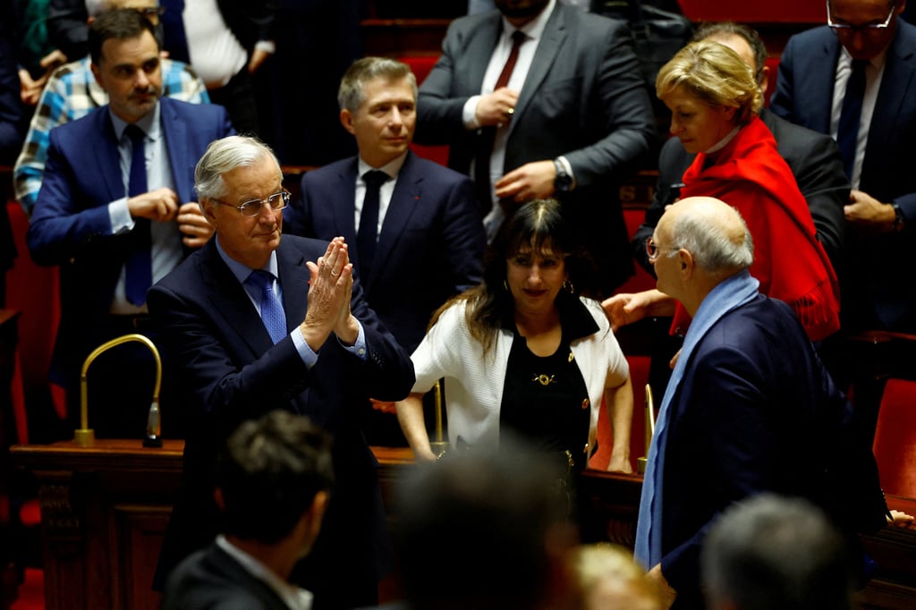 French Prime Minister Michel Barnier on Wednesday. Photo: Reuters French Prime Minister Michel Barnier on Wednesday. Photo: Reuters
