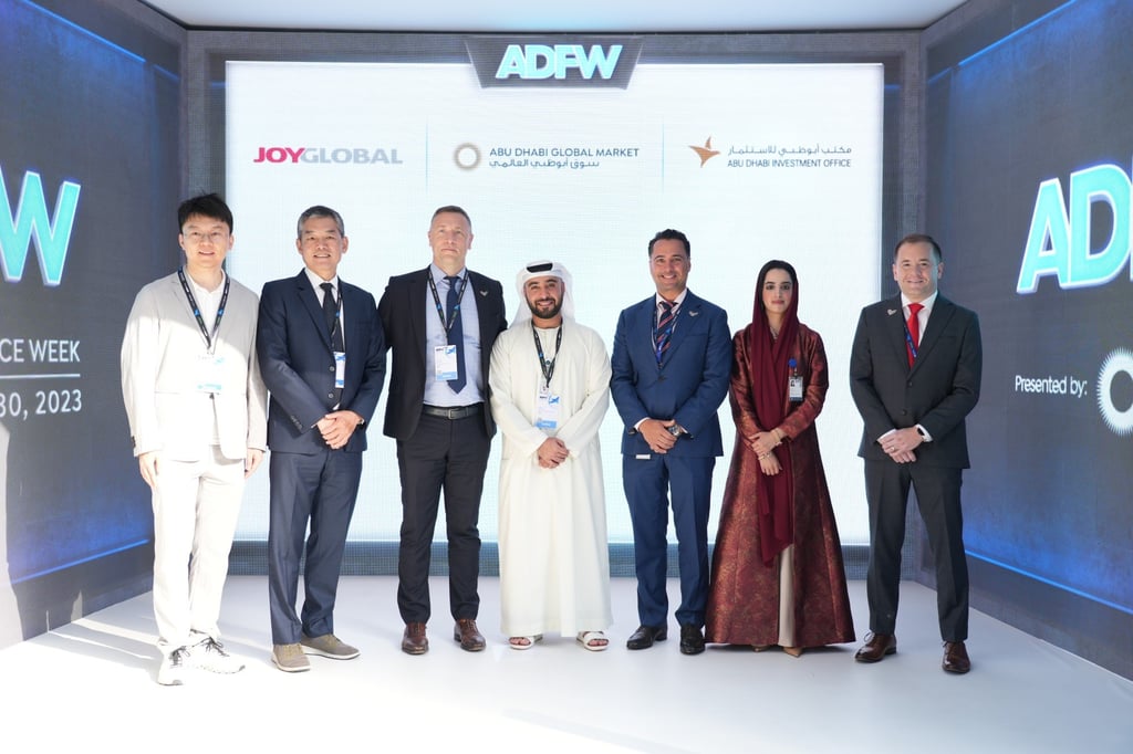 Representatives of Joy Global, the international arm of the venture capital management firm, Joy Capital, meet their counterparts from the ADGM and Abu Dhabi Investment Office during last year’s Abu Dhabi Finance Week.