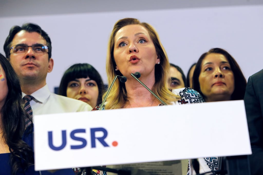 Elena Lasconi, leader of the Save Romania Union party (USR) and liberal presidential candidate, has described the constitutional court move as “the moment when the Romanian state trampled over democracy”. Photo: EPA-EFE Elena Lasconi, leader of the Save Romania Union party (USR) and liberal presidential candidate, has described the constitutional court move as “the moment when the Romanian state trampled over democracy”. Photo: EPA-EFE