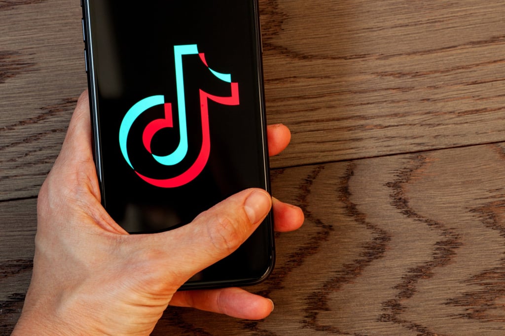 The logo for ByteDance-owned Douyin and its overseas equivalent TikTok. Photo: Shutterstock Images